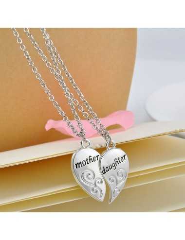 Collar de corazón Madre e Hija