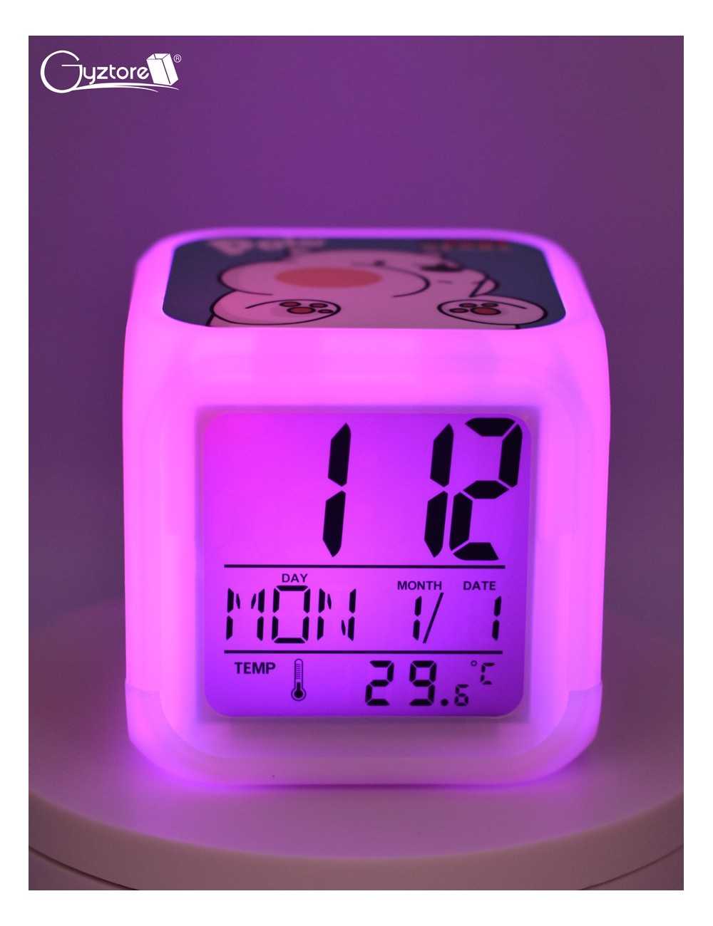 Relojes digitales “Osos escandalosos” con LED multicolor