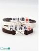 Pulseras de cuero "His" y "Hers"