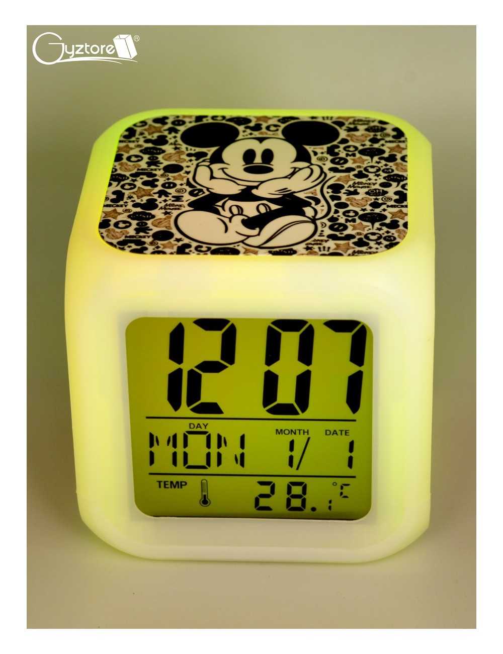 Relojes digitales “Mickey Mouse” con LED multicolor