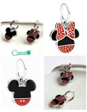 Dije diseño de Mickey y Minnie