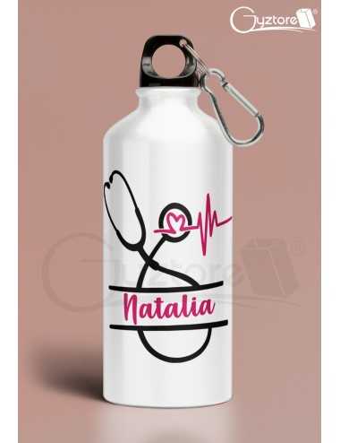 Botella de girasol personalizable con nombre