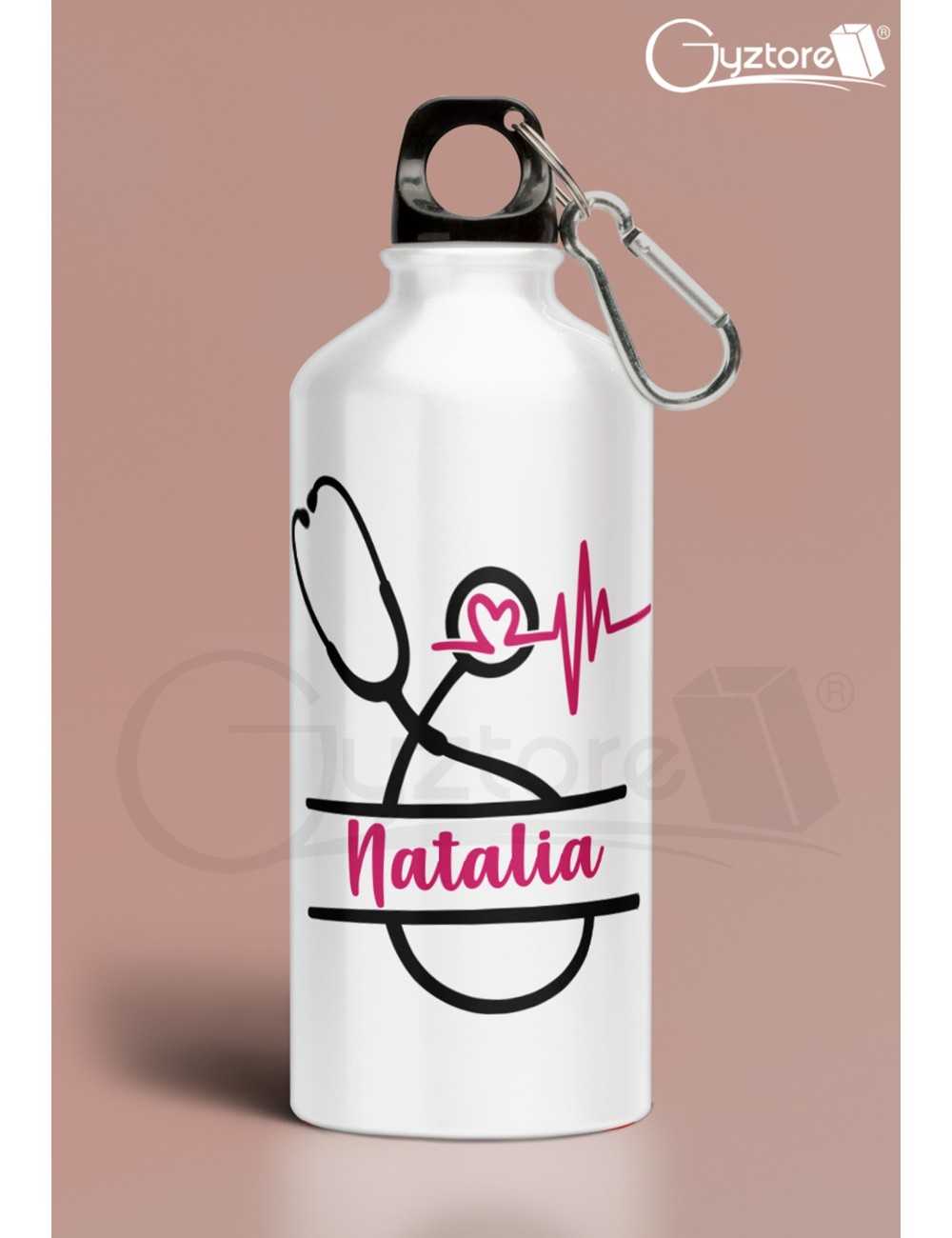 Botella de girasol personalizable con nombre