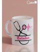 Taza para personal de salud personalizable con nombre