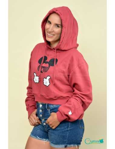 Hoodies/Abrigos cortos con gorro diseño Mickey con lentes