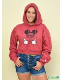 Hoodies/Abrigos cortos con gorro diseño Mickey con lentes