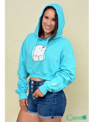 Hoodies/Abrigos cortos con gorro diseño Polar Osos Escandalosos