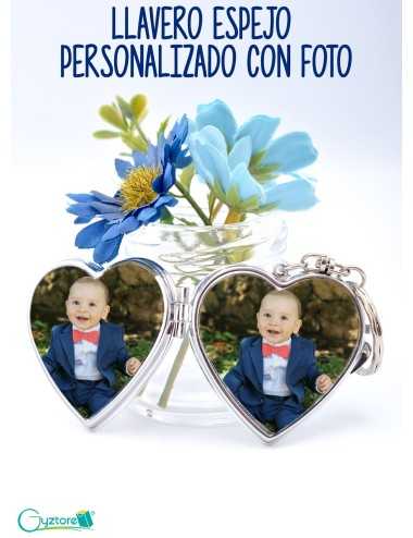 Llavero con espejo personalizable