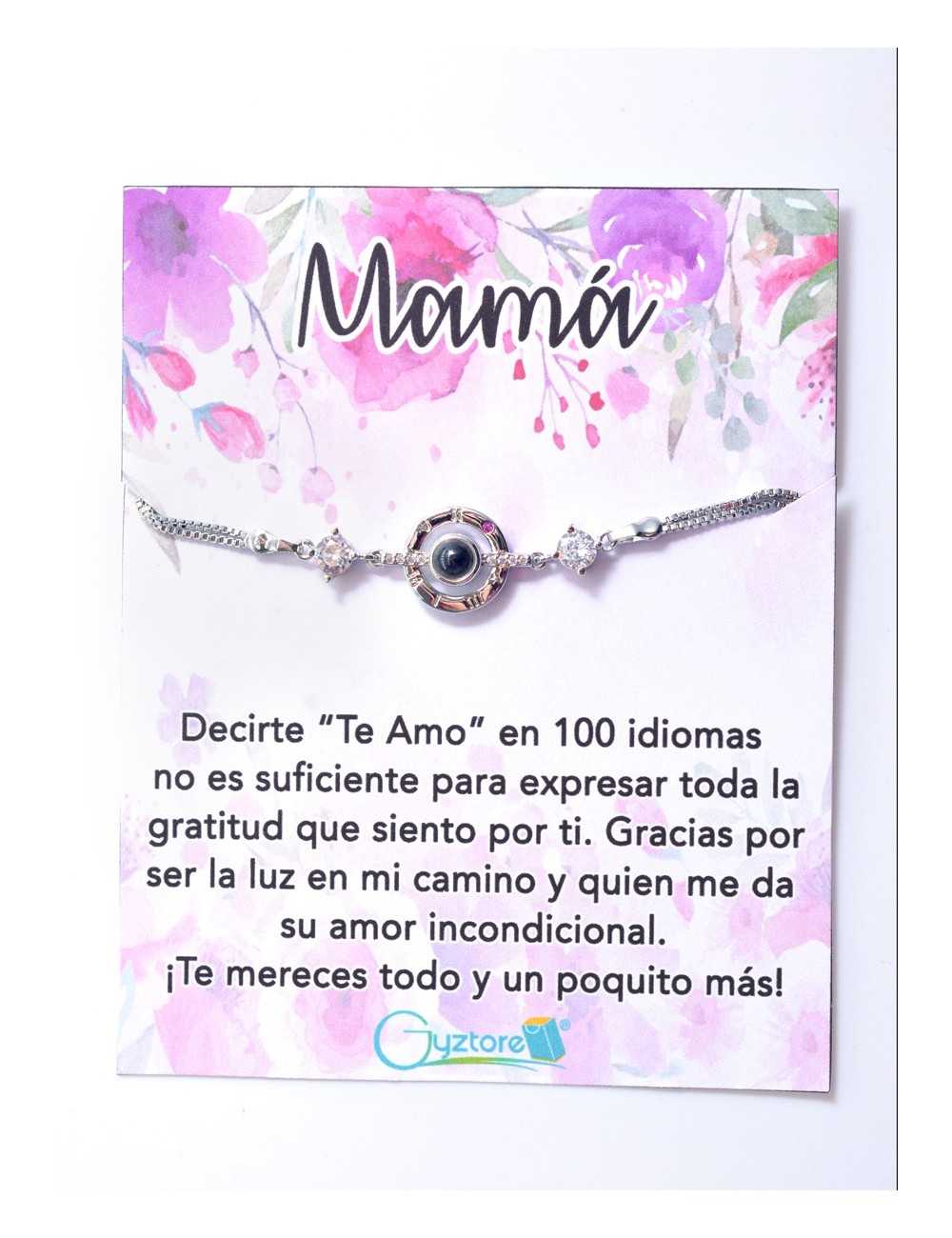 Pulseras para Mamá “Te amo en 100 idiomas”