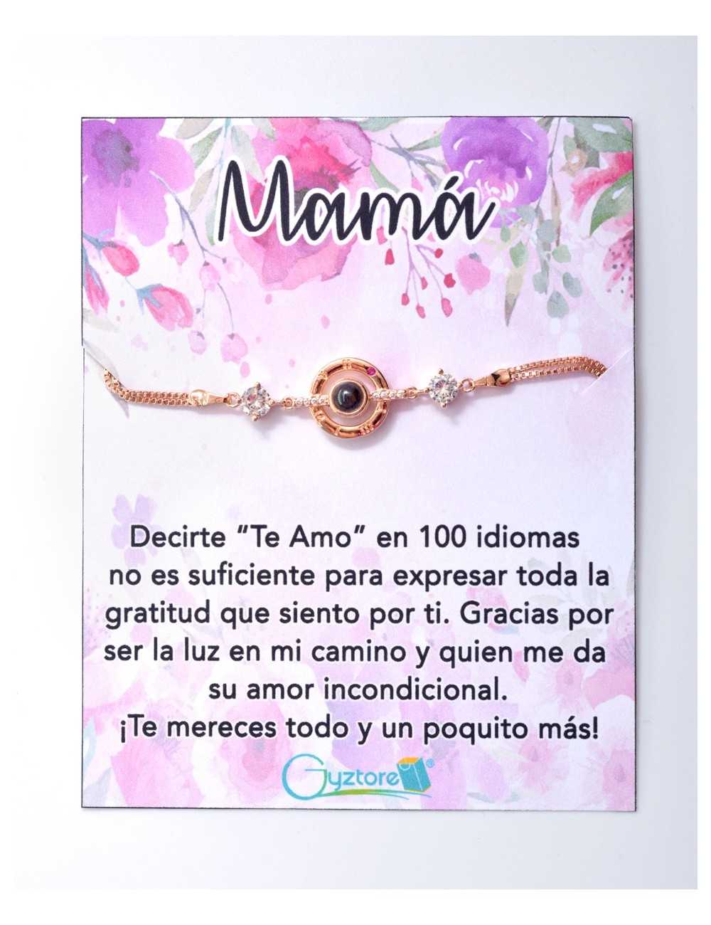 Pulseras para Mamá “Te amo en 100 idiomas”