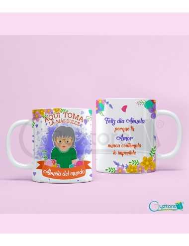 Taza "Aquí toma la más" Diseños mamá