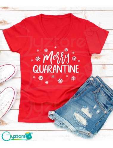 Blusa roja "Merry Quarantine"
