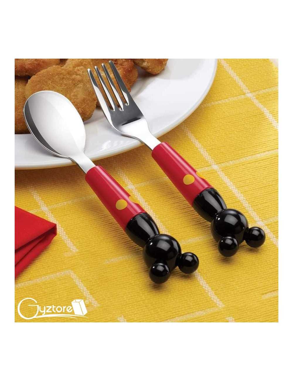 Set Mickey tenedor cuchara y estuche