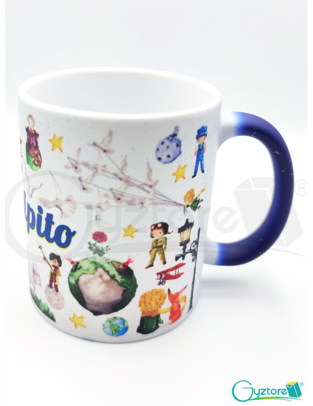 Taza mágica azul de El Principito