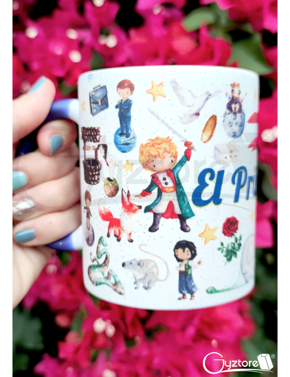 Taza mágica azul de El Principito