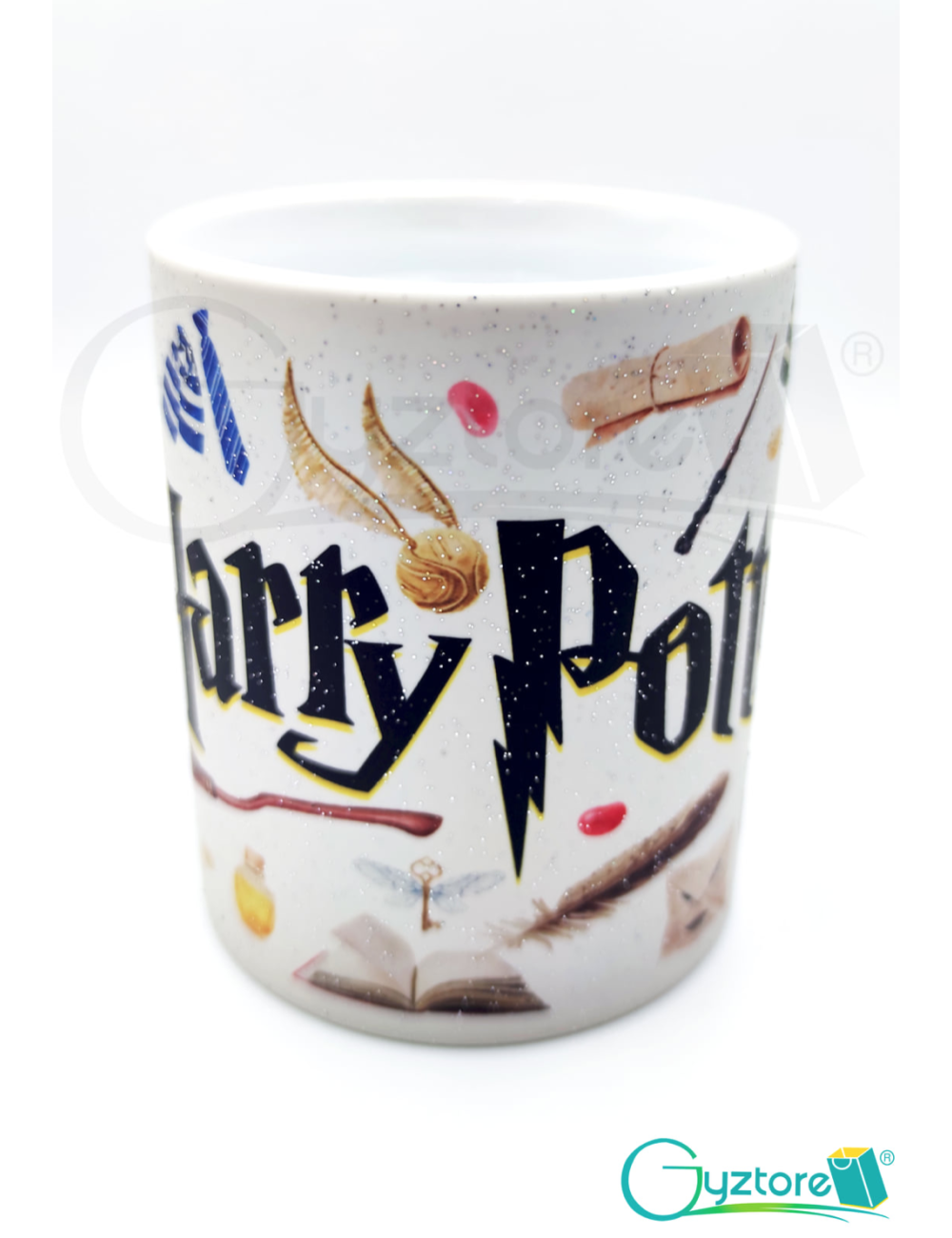 Taza mágica negra Harry Potter