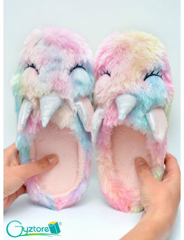 Pantuflas Unicornio colores