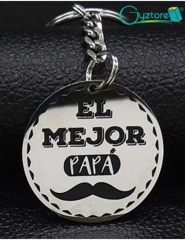 Llavero acero “El mejor papá”