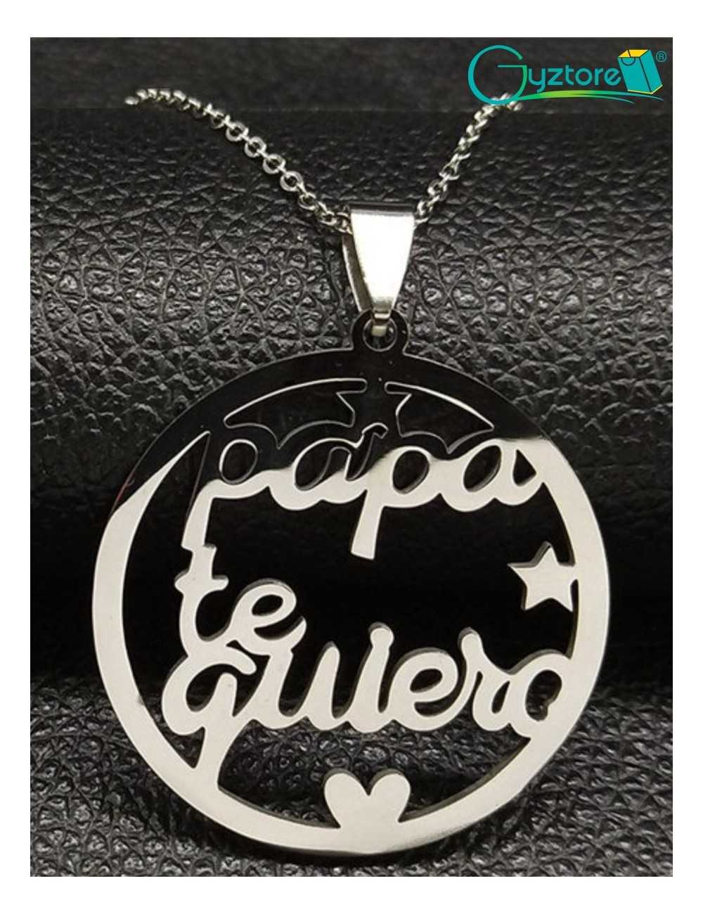 Collar acero inoxidable “Te quiero Papá/Abuelo”