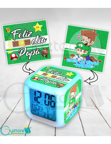Relojes LED digitales para papá diseño de Luigi