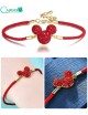 Pulseras rojas diseño de Mickey Mouse