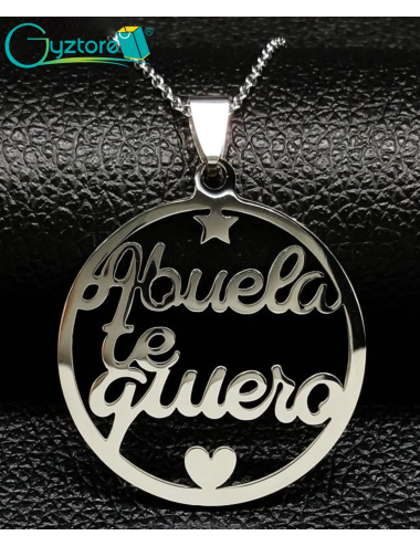 Collar acero inoxidable “Abuela Te quiero”