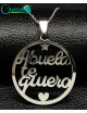 Collar acero inoxidable “Abuela Te quiero”