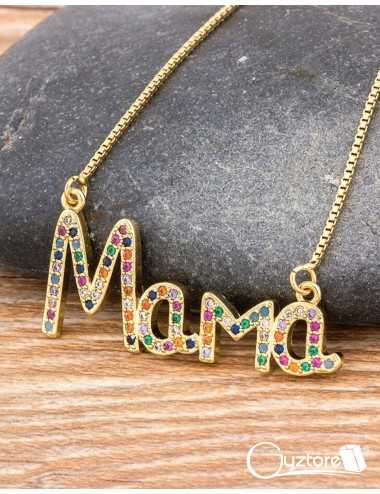 Collar dorado  “Mamá”