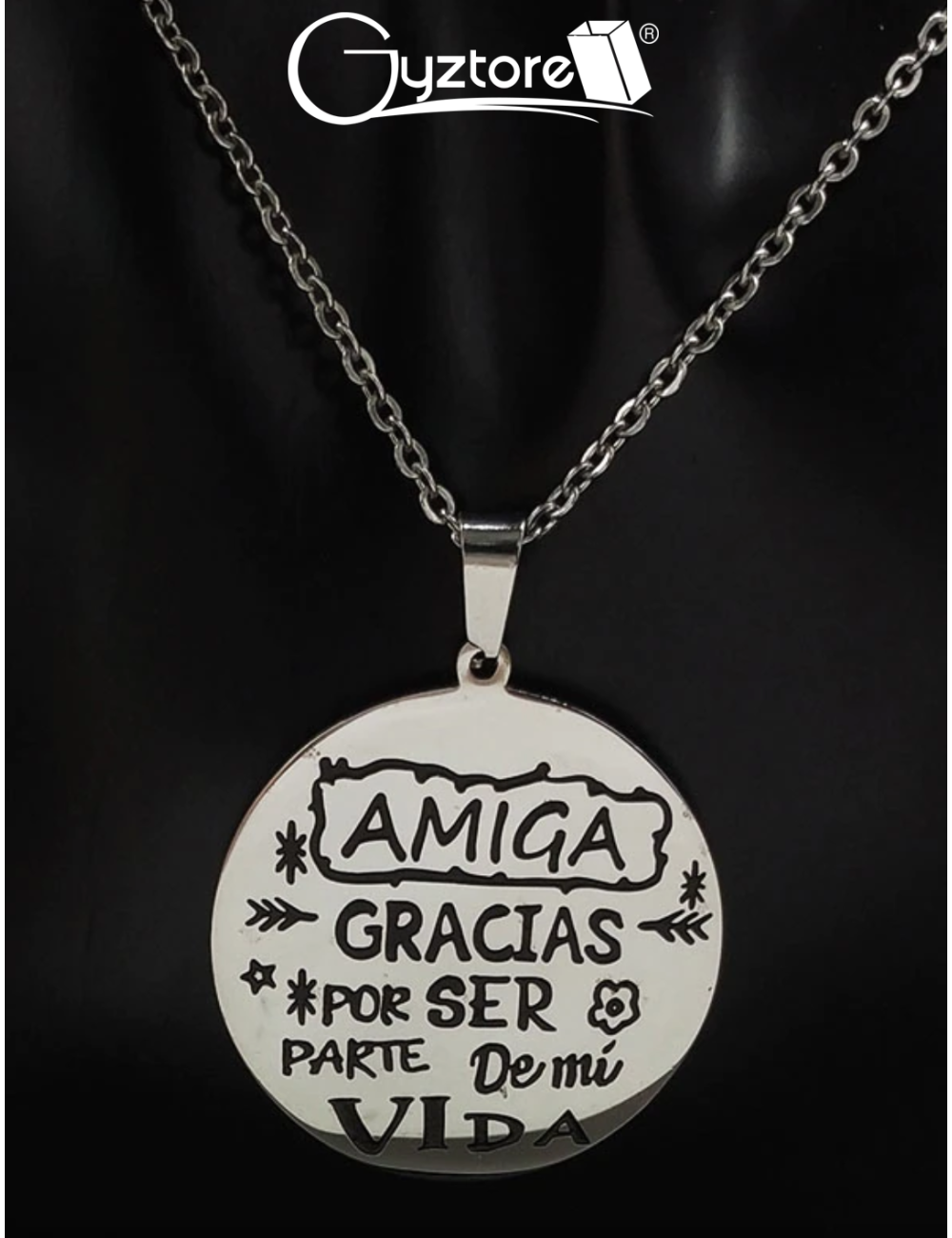 Collar acero inoxidable  “La Mejor Mamá”