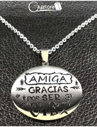 Collar acero inoxidable  “La Mejor Mamá”