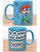 Taza celeste diseño de Carlitos