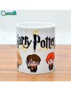 Taza blanca diseño de Harry Potter