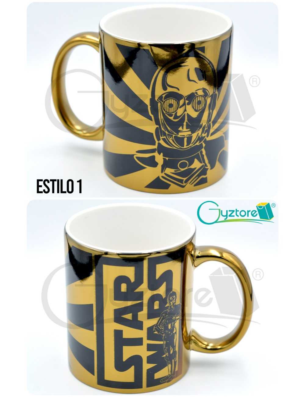 Taza métalica diseños StarWars