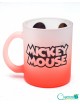 Tazas Glaseadas rojas diseño de Mickey