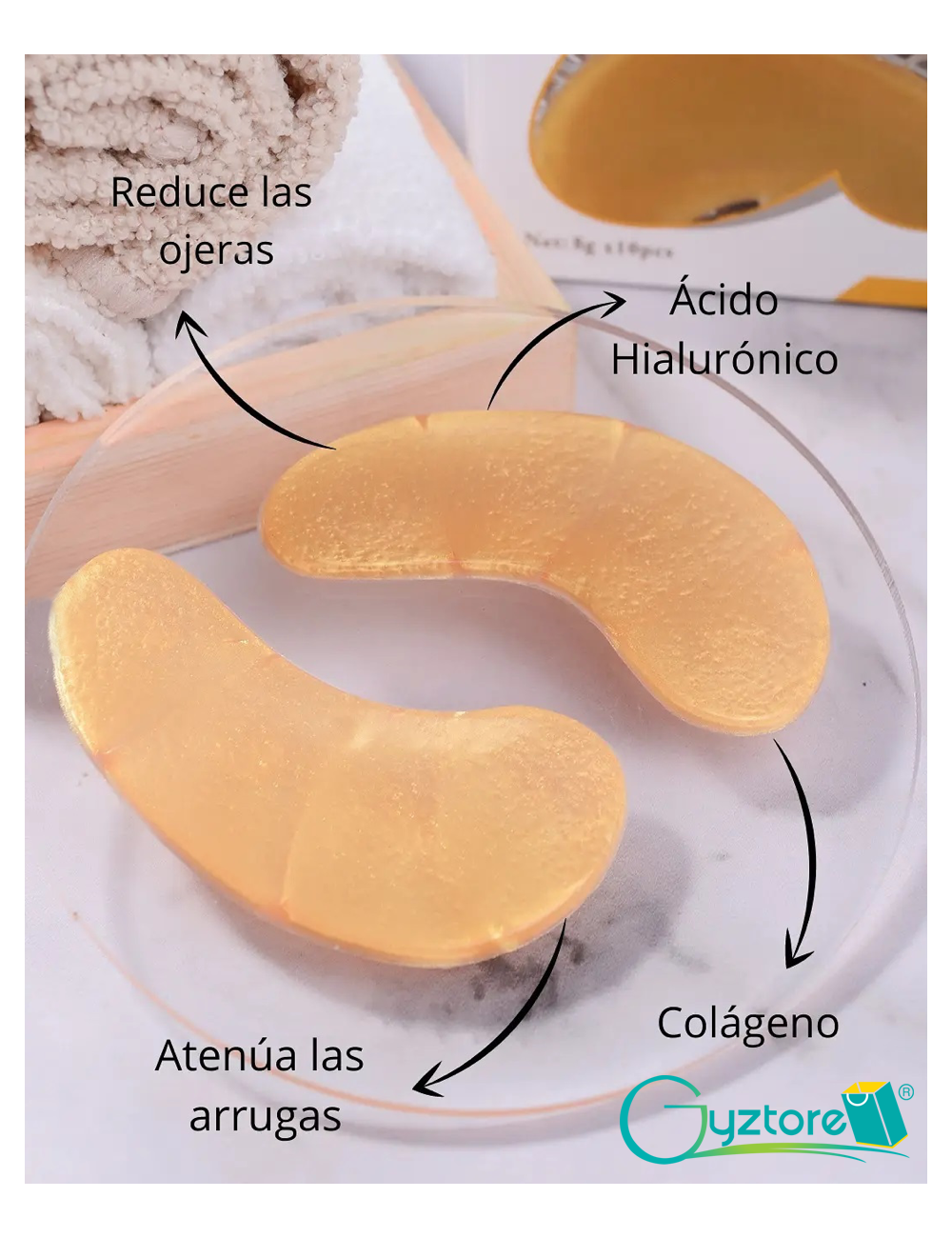 Parches de  colágeno para ojos