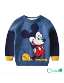 Abrigo azul de algodón diseño de Mickey