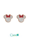 Aretes de titanio y zirconias diseño de Minnie