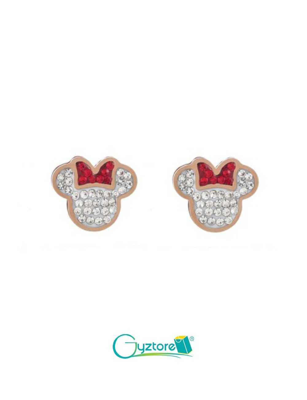 Aretes de titanio y zirconias diseño de Minnie