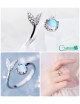 Anillo de plata sterlina 925 diseño de Sirena
