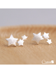 Aretes estrellas plata sterlina 925