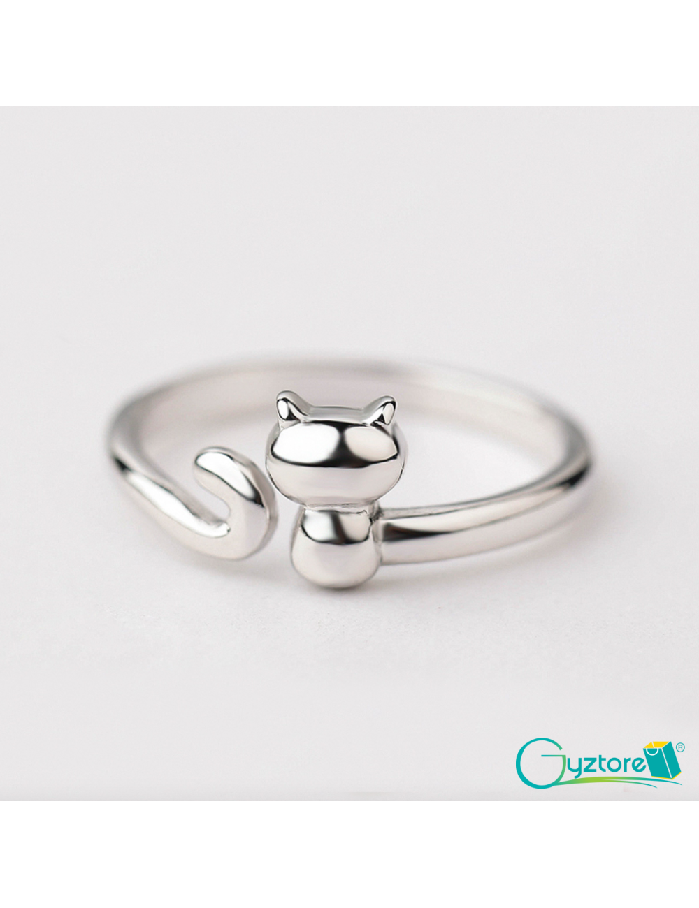 Anillo plata 2025 gato