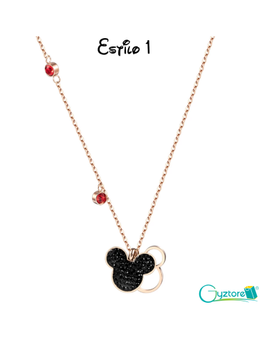 Collares Titanio diseño Mickey & Minnie