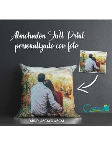Almohadón Full Print personalizable con foto 45x45cm