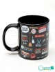 Taza negra de Friends Full Print