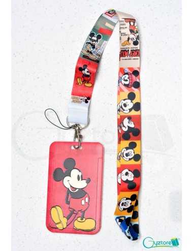 Lanyard y porta-gafete diseño Mickey