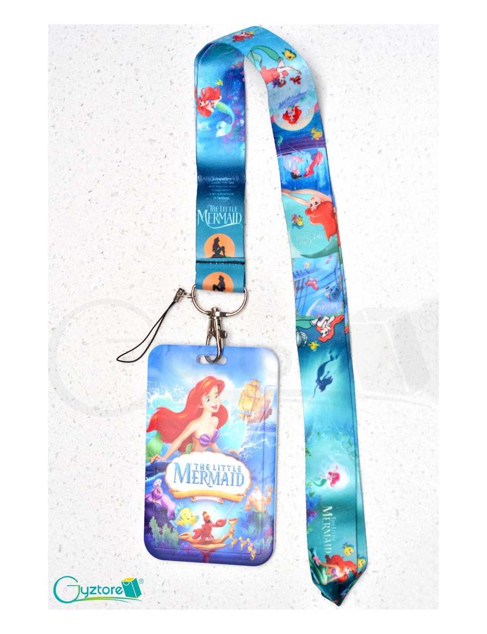 Lanyard y porta-gafete diseño La Sirenita