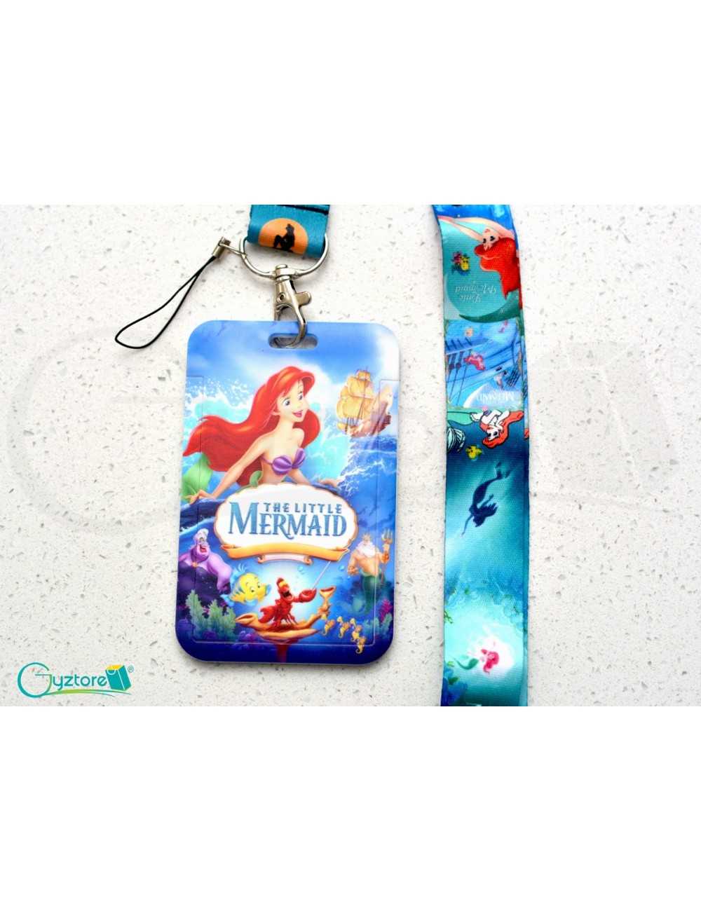 Lanyard y porta-gafete diseño La Sirenita