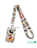 Lanyard y porta-gafete diseño Mickey