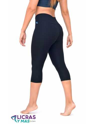 Licra 3/4 color negra
