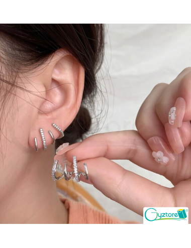 Aretes climbers con brillantes